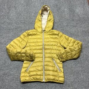 Colmar Jacket Womens 40 Yellow Hooded Puffer Quilted Full Zip Outdoor Warm